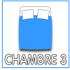 Chambre 3 avec lit double Chambre avec 1 lit double