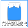 Chambre 4 avec lit double Grande chambre avec 1 lit double