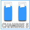 Chambre 5 avec 2 lits simples Chambre avec 2 lits simples