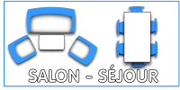 Salon séjour Grande chambre avec 1 lit double