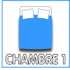 Chambre avec 1 lit double 140