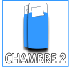 Chambre avec 2 lits 90 superposés