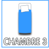 Chambre avec 1 lit coffre 90