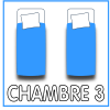 Chambre avec 2 lits 90