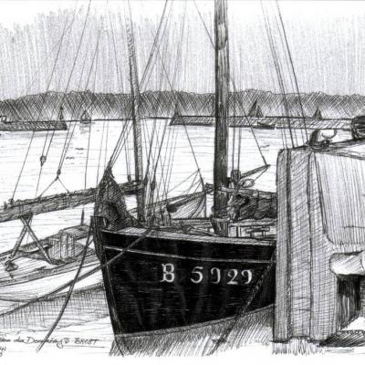 Cp Brest Quaimalbert Dessin 18oct2005 Mickaeleymann