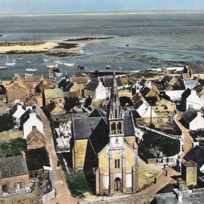 En avion au-dessus de Molène - Vue générale